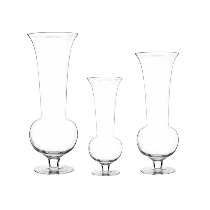 Fade Vaso Trasparente Boheme in Vetro Disponibile in Tre Dimensioni