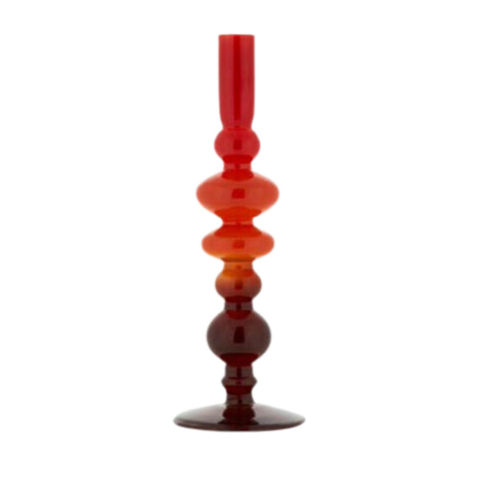 Fade Candeliere Bicolore Rosso/Nero ColorGlass 27cm