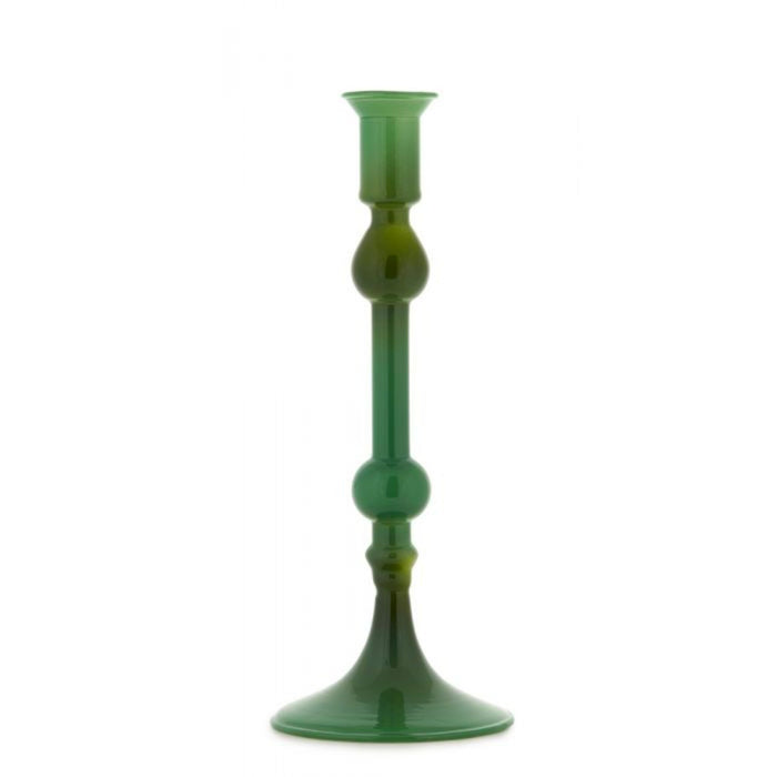 Fade Candelabro Colorglass Verde Altezza 21.5cm