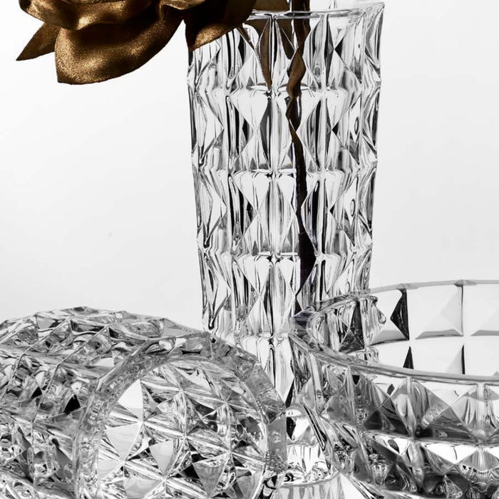 Fade Vaso Diamond in Cristallo di Bohemia in Due Dimensioni
