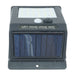 Set 4 Faretti 20 led sensore crepuscolare pannello solare ricaricabile luce fredda - EccellenzeCasalinghi