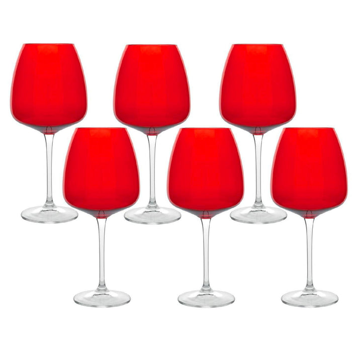 Fade Set Calici Passion inVetro Rosso Vino Bianco o Vino Rosso
