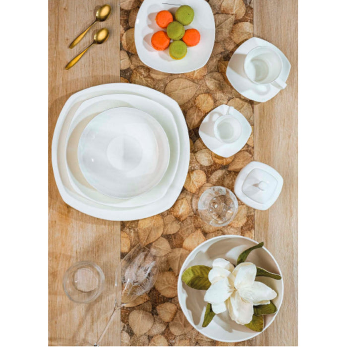 Fade Iris Bianco servizio di piatti tavola 18 pezzi in porcellana