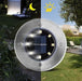 Set di 4 Disk Lights luce da giardino con sensore crepuscolare - EccellenzeCasalinghi