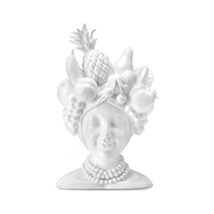 FADE ORNAMENT BUSTO BIANCO IN RESINA IN DUE VARIANTI