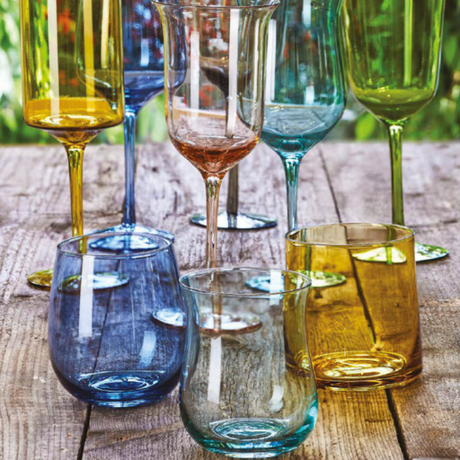Bicchiere Iride Bormioli Set 3 Bicchieri Acqua Tavola Vetro Colorato -  Casalinghi Esposito