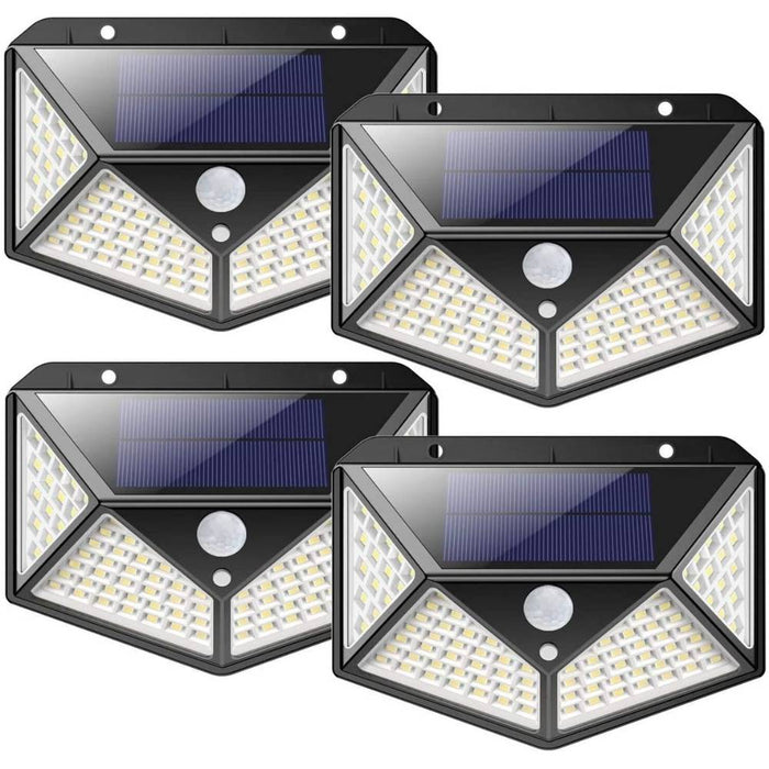 Set 4 luce solare led lampada solare con sensore di movimento impermeabile - EccellenzeCasalinghi
